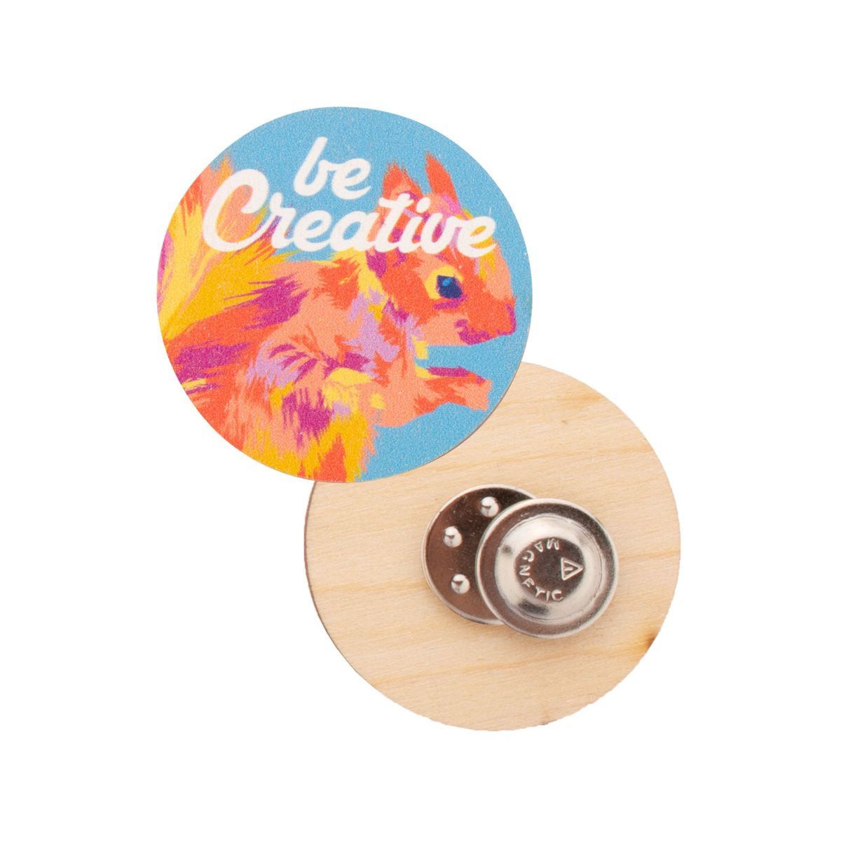 WOOBADGE - custom magnetic badge ø45 mm | HG716583A