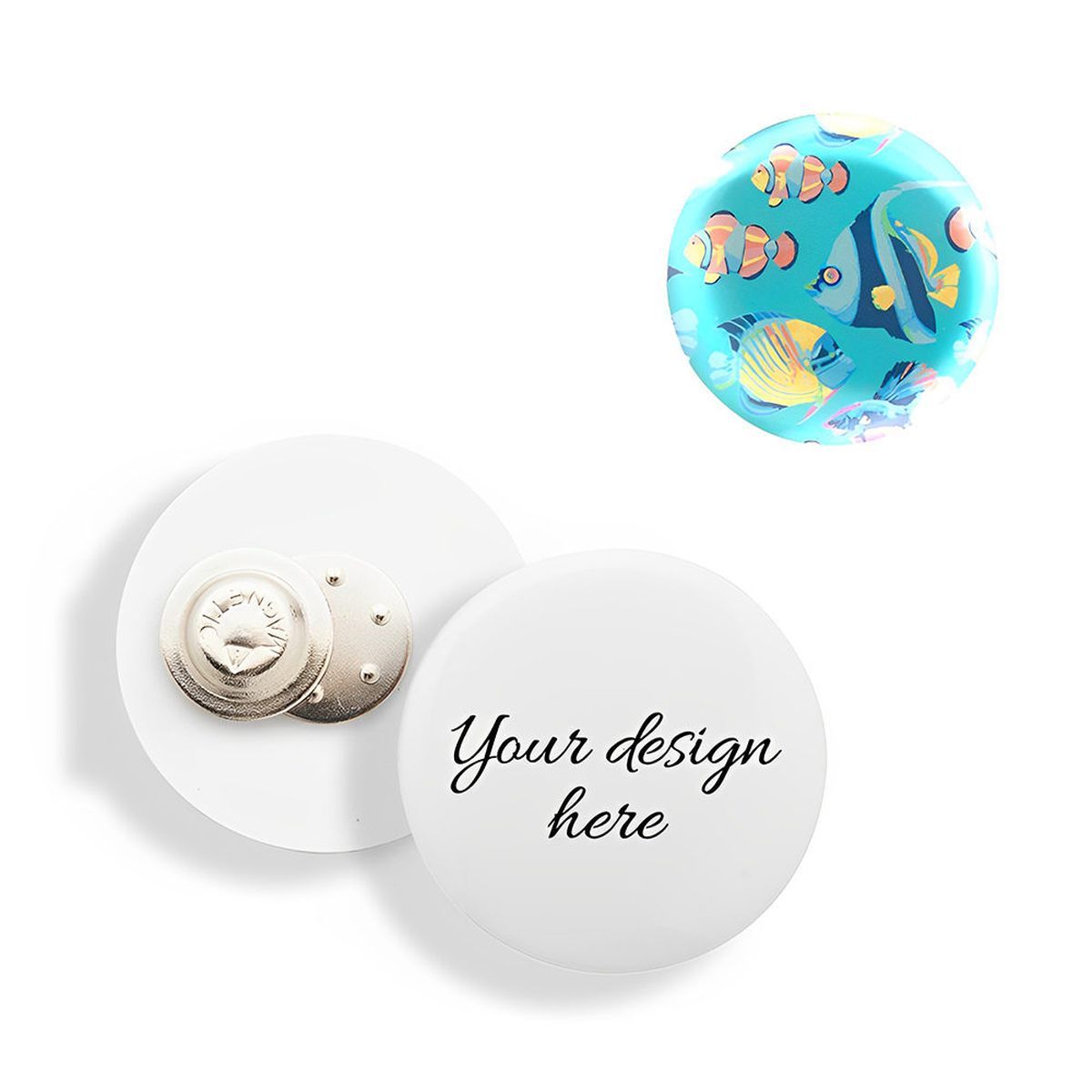 DOMEBADGE - magnetic badge ø45 mm | HG718199A