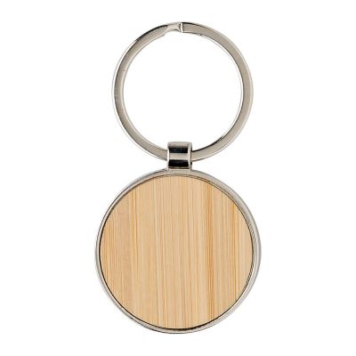 TILLIE - Bamboo and metal key chain 