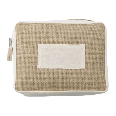 JULIAN - Jute toiletry  bag 