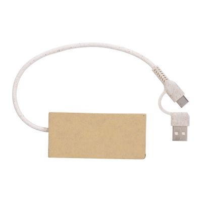 PAULO - Aluminium and recycled paper USB hub 