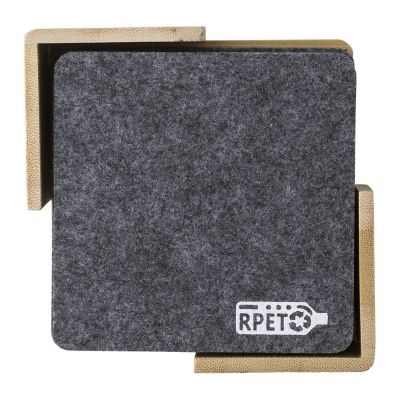 LAWRENCE - rPET felt coaster set 