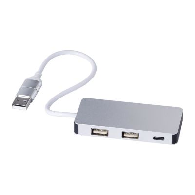 LAYTON - Recycled aluminium USB Hub 