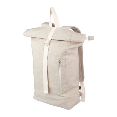 MARGARETE - Hemp (280 gr/m2) roll-top backpack 