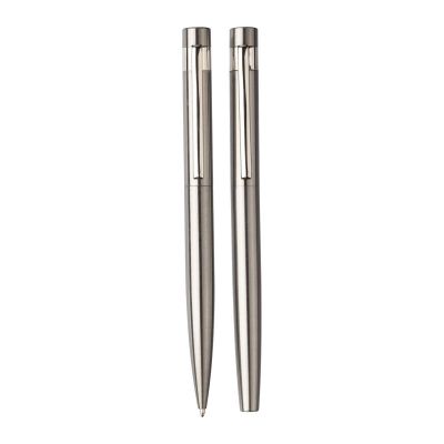 ROLLERBALL - Recycled stainless steel writing set Fritz