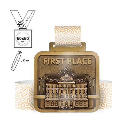 LAGAT - zinc alloy medal 2mm