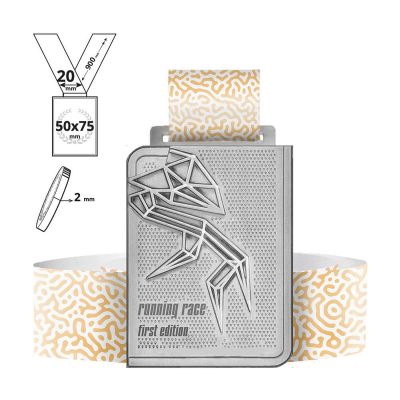 KIMUTAI - zinc alloy medal 2mm