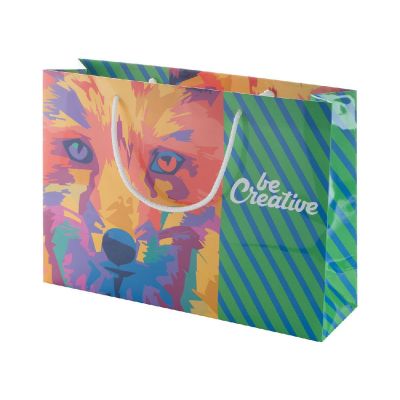 CREASHOP H - custom made paper shopping bag, horizontal