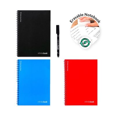 INFINITEBOOK PLAIN A5 - A5 Infinitebook with flexible cover and 15 plain whiteboard pages