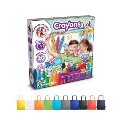 CRAYON FACTORY KIT II - Educational game supplied with a 190T folding gift bag