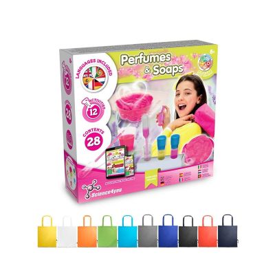 PERFUME & SOAP FACTORY KIT V - Educational game supplied with a 190T folding gift bag