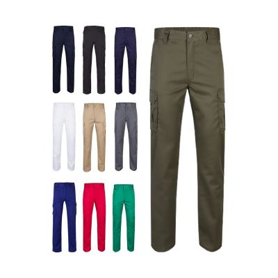 VL LUGH - Multi-pocket stretch trousers (240g/m²) in cotton (46%), EME (38%) and polyester (16%)