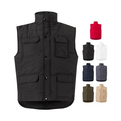 VL MEFITIS - Multi-pocket padded vest (220g/m²), in polyester (100%)