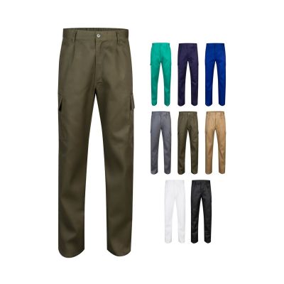 VL AINE - Multi-pocket twill trousers (190g/m²), in cotton (20%) and polyester (80%)