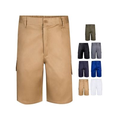 VL CHIONE - Bermuda shorts in multi-pocket twill (200g/m²), in cotton (35%) and polyester (65%)