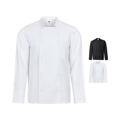 VL KALI - Long-sleeved kitchen jacket (175g/m²), in cotton (35%) and polyester (65%)