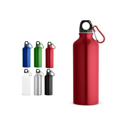 RE-LANDSCAPE M - Recycled aluminium bottle with carabiner 530 mL