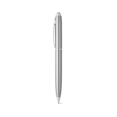 CHRIS - Ballpoint pen with stainless steel body (53% rSS) with clip