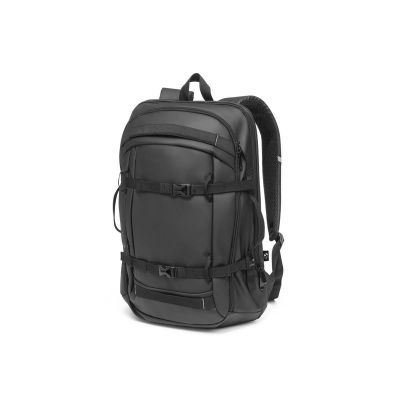 KAMPALA - Laptop backpack in 900D, high-density recycled polyester, with water-resistant coating and 210D recycled polyester lining 17'3