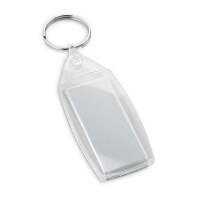 BELAIR - Rectangular shaped clear PS keyring