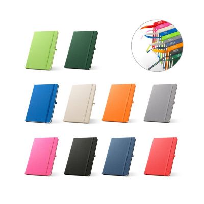 ANNE - A5 notebook in recycled polyester (100% rPET) with lined pages