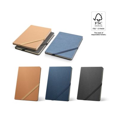 HUXLEY - A5 notebook, made with water resistant paper, with lined pages made from an FSC™ certified material and other controlled materials