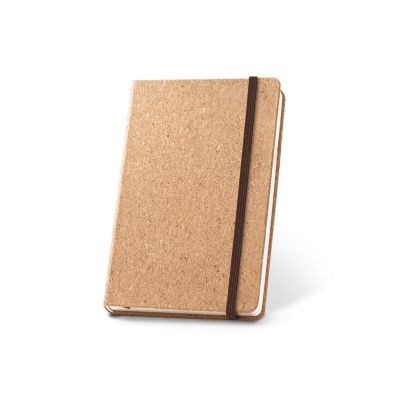 HAWKINS A5 - A5 cork notebook with plain pages in FSC™ certified material and other controlled materials