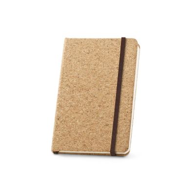 HAWKINS - Pocket cork notebook with plain pages, in FSC™ certified material and other controlled materials