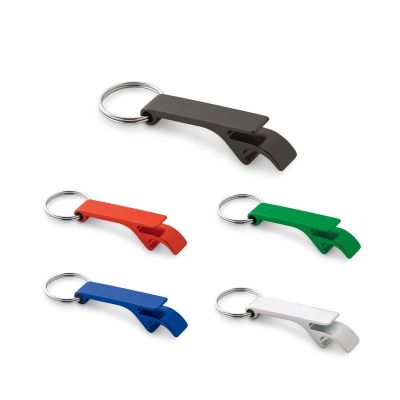 RE-BAITT - Recycled aluminium (100% rAL) keyring with capsule opener