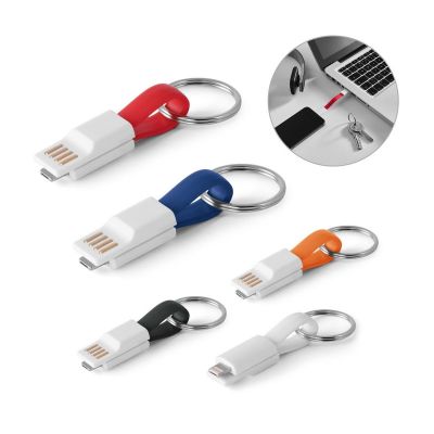 RIEMANN - USB cable with 2 in 1 connector in ABS and PVC