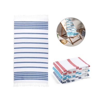 SARDENHA - Beach towel in cotton (70% recycled) and polyester (30% recycled) (180 g/m²)