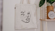 Printed Canvas shopper bags